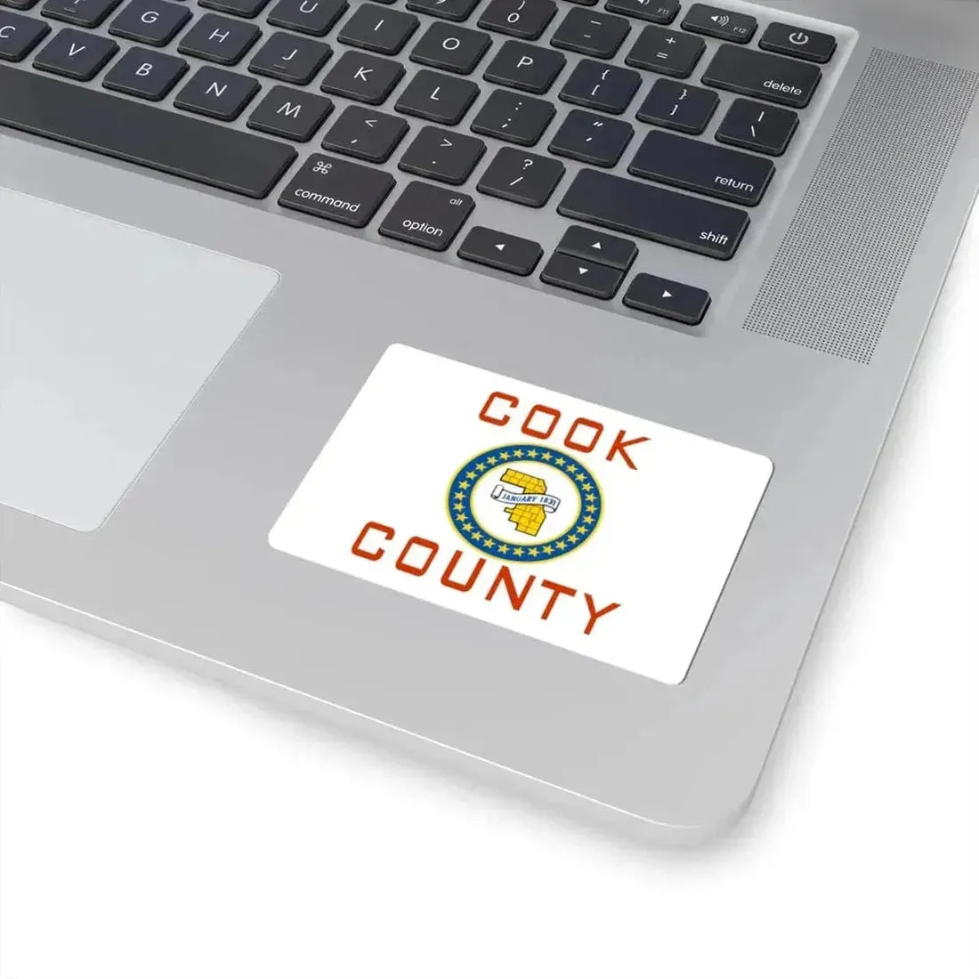 Flag of Cook County Illinois 1961-2022 (United States) STICKER Vinyl Kiss-Cut Decal - The Sticker Space