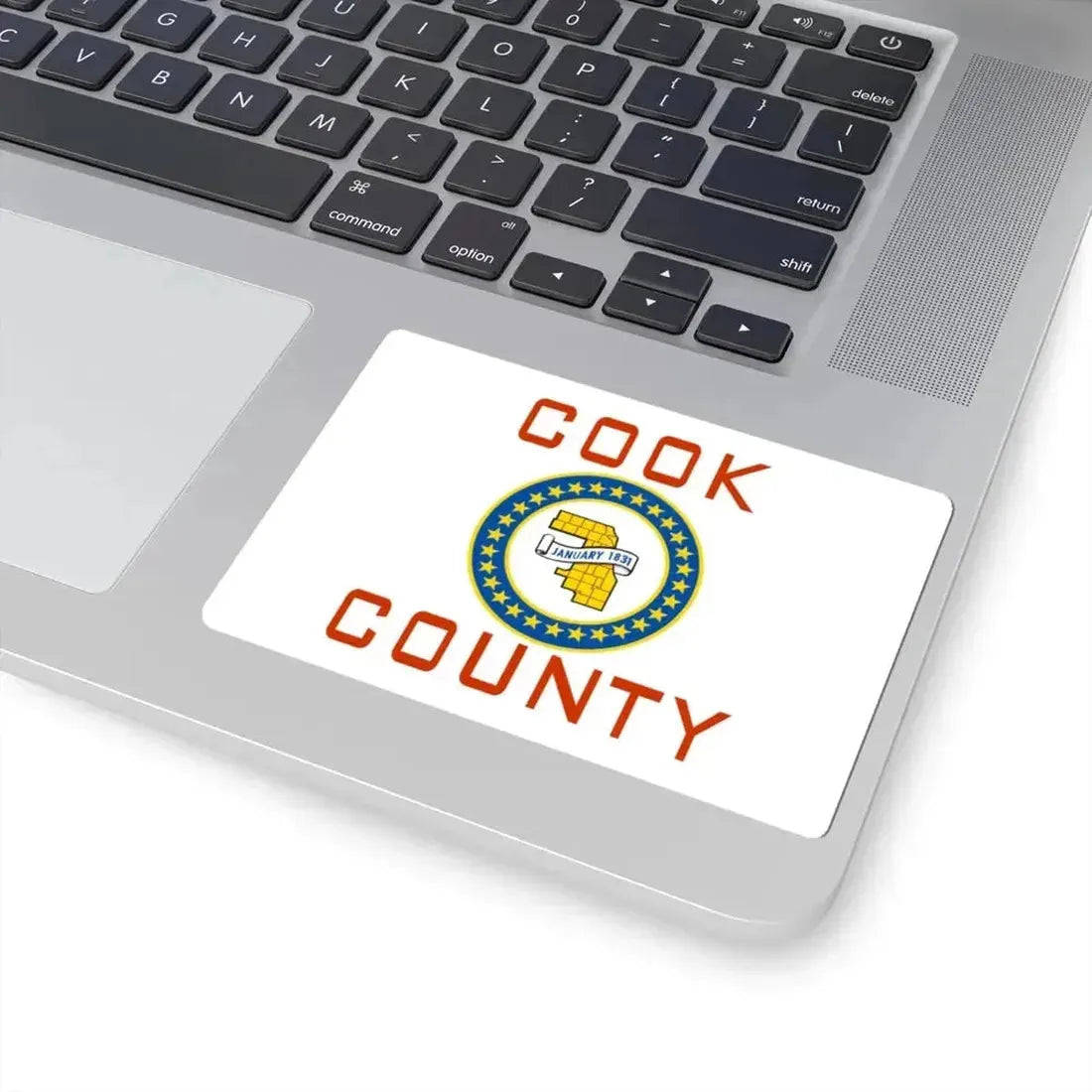Flag of Cook County Illinois 1961-2022 (United States) STICKER Vinyl Kiss-Cut Decal - The Sticker Space