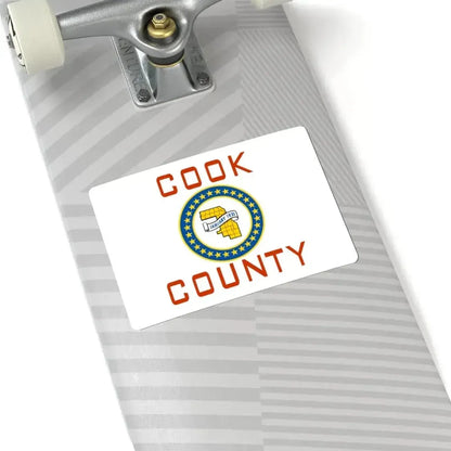 Flag of Cook County Illinois 1961-2022 (United States) STICKER Vinyl Kiss-Cut Decal - The Sticker Space