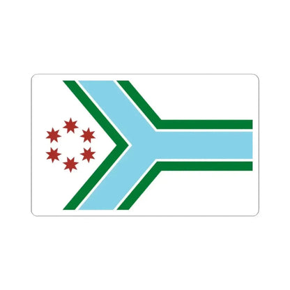 Flag of Cook County Illinois (United States) STICKER Vinyl Kiss-Cut Decal 2 Inch White - The Sticker Space