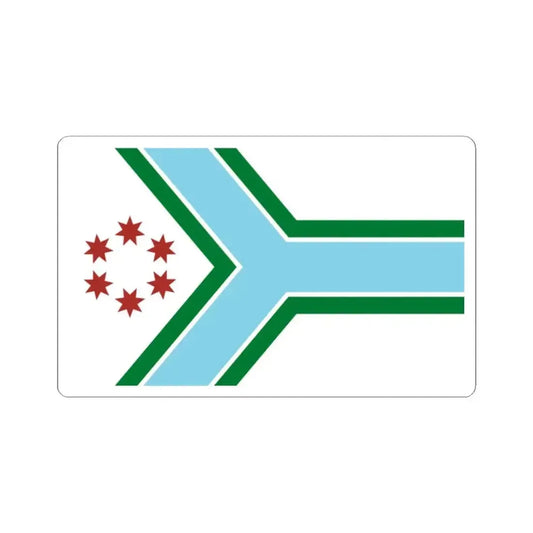 Flag of Cook County Illinois (United States) STICKER Vinyl Kiss-Cut Decal 2 Inch White - The Sticker Space