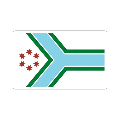 Flag of Cook County Illinois (United States) STICKER Vinyl Kiss-Cut Decal 3 Inch White - The Sticker Space