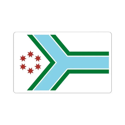 Flag of Cook County Illinois (United States) STICKER Vinyl Kiss-Cut Decal 4 Inch White - The Sticker Space