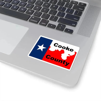 Flag of Cooke County Texas (United States) STICKER Vinyl Kiss-Cut Decal - The Sticker Space
