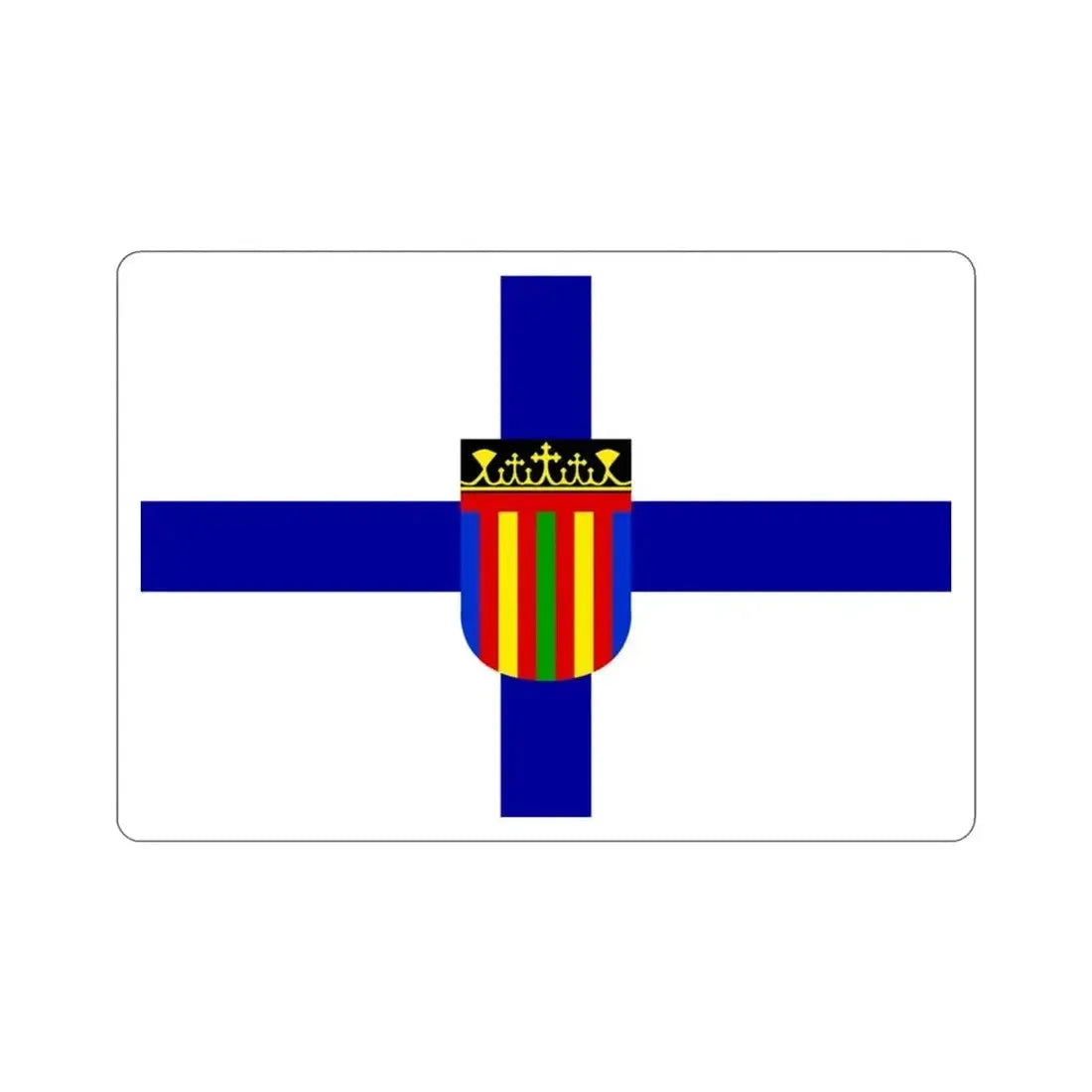 Flag of Coptic Church STICKER Vinyl Die-Cut Decal 3 Inch - The Sticker Space