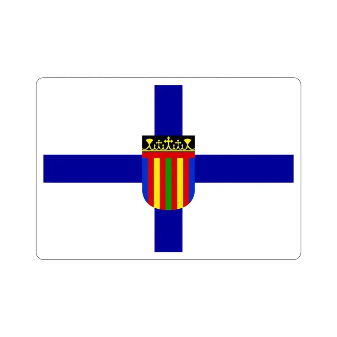 Flag of Coptic Church STICKER Vinyl Die-Cut Decal - The Sticker Space