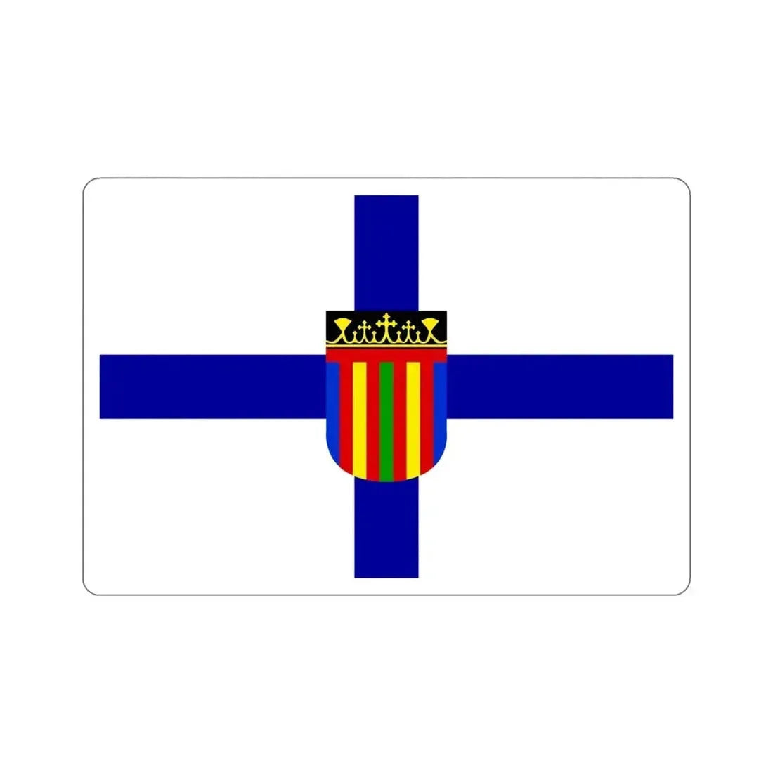 Flag of Coptic Church STICKER Vinyl Die-Cut Decal - The Sticker Space