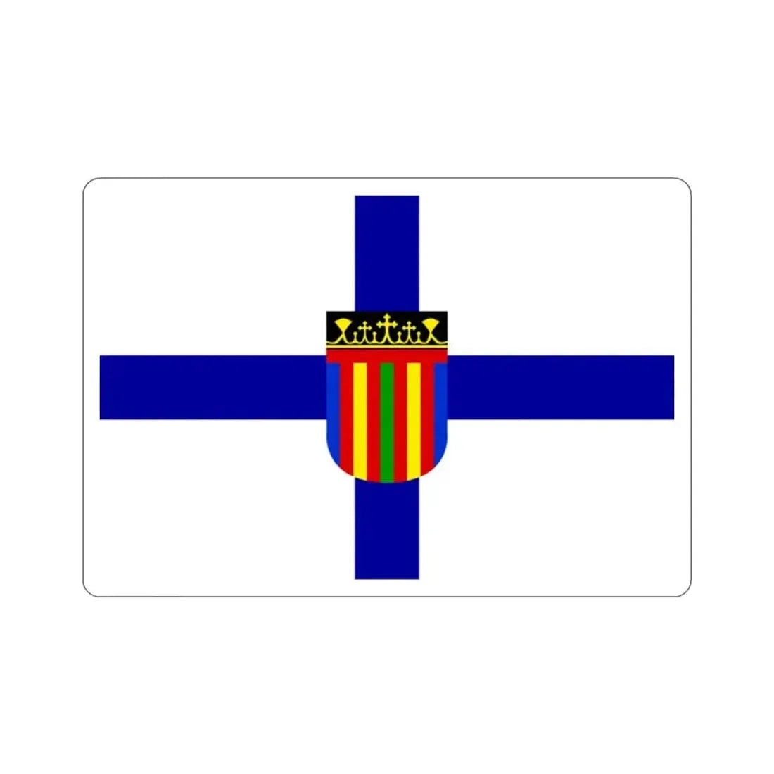 Flag of Coptic Church STICKER Vinyl Die-Cut Decal - The Sticker Space