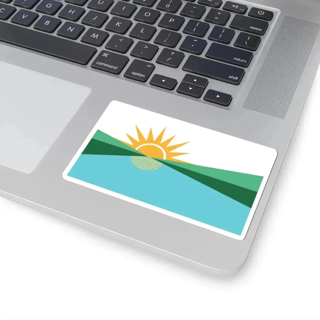 Flag of Coral Springs Florida (United States) STICKER Vinyl Kiss-Cut Decal - The Sticker Space