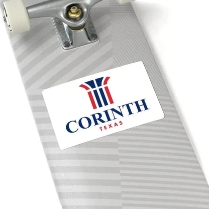 Flag of Corinth Texas (United States) STICKER Vinyl Kiss-Cut Decal - The Sticker Space