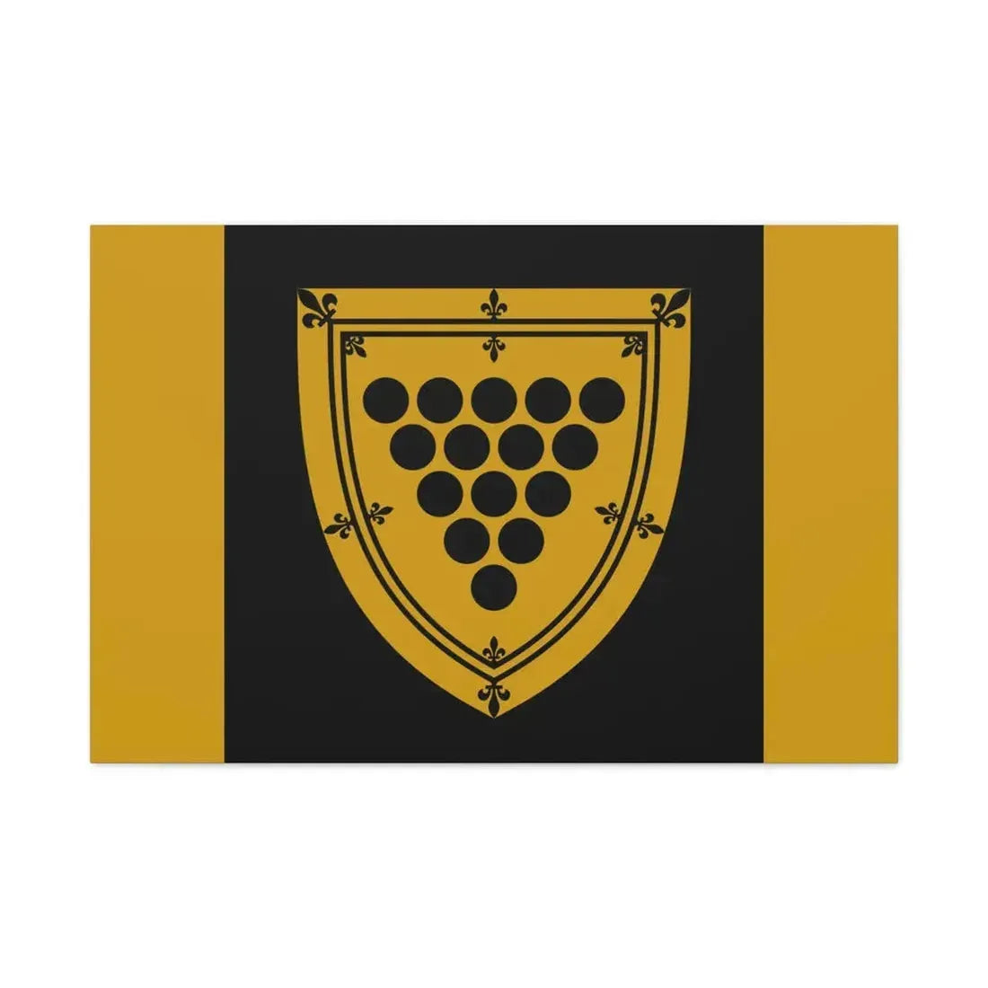 Flag of Cornwall Ontario Canada - Canvas Wall Art 36" x 24" 1.25" - The Sticker Space