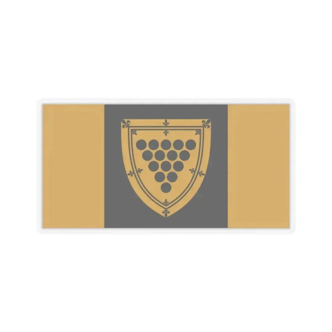 Flag of Cornwall Ontario Canada - STICKER Vinyl Kiss-Cut Decal 2 Inch Transparent - The Sticker Space