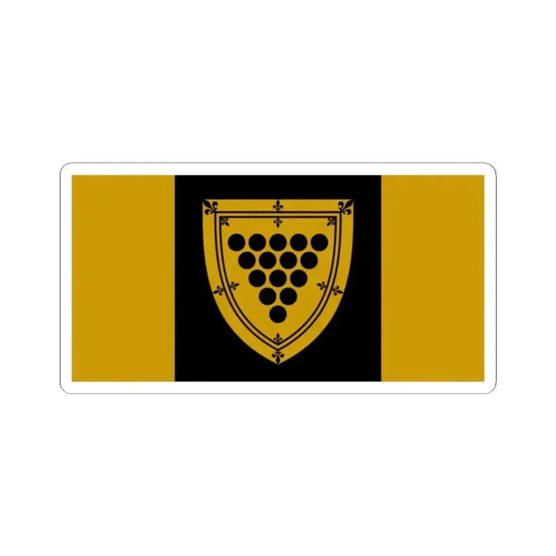 Flag of Cornwall Ontario Canada - STICKER Vinyl Kiss-Cut Decal 2 Inch White - The Sticker Space