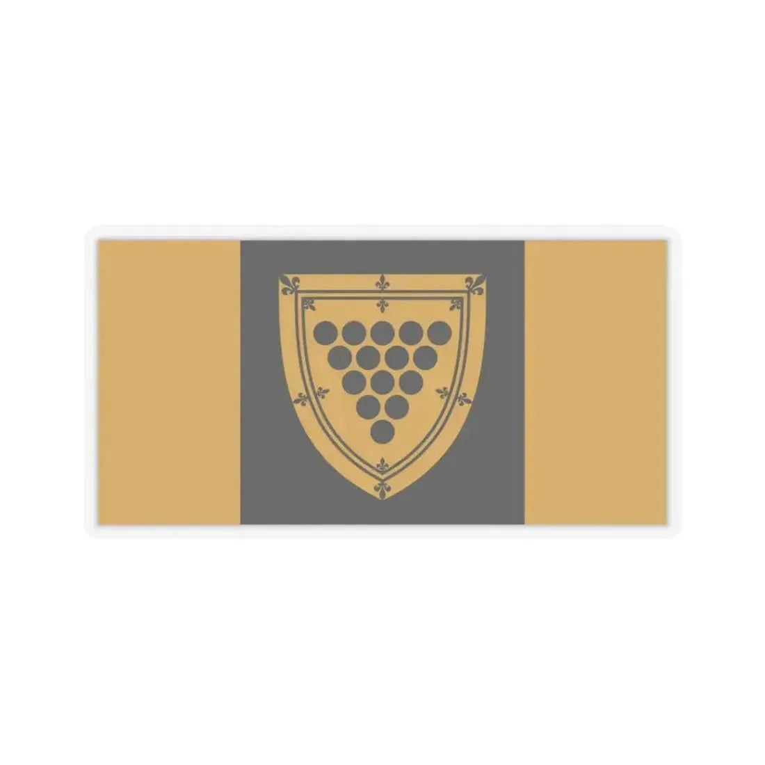 Flag of Cornwall Ontario Canada - STICKER Vinyl Kiss-Cut Decal 3 Inch Transparent - The Sticker Space