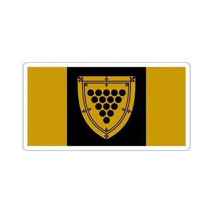 Flag of Cornwall Ontario Canada - STICKER Vinyl Kiss-Cut Decal 3 Inch White - The Sticker Space