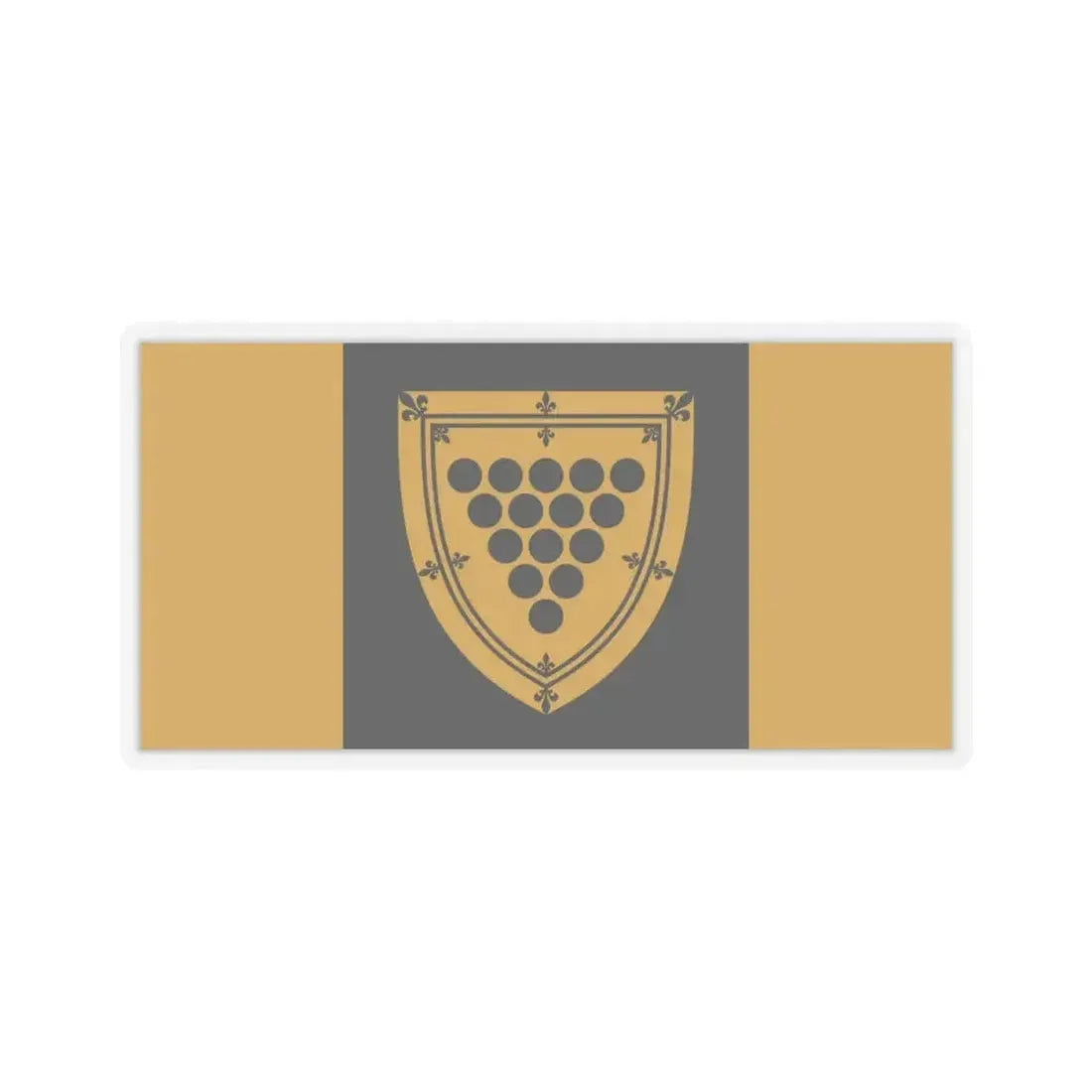 Flag of Cornwall Ontario Canada - STICKER Vinyl Kiss-Cut Decal 4 Inch Transparent - The Sticker Space