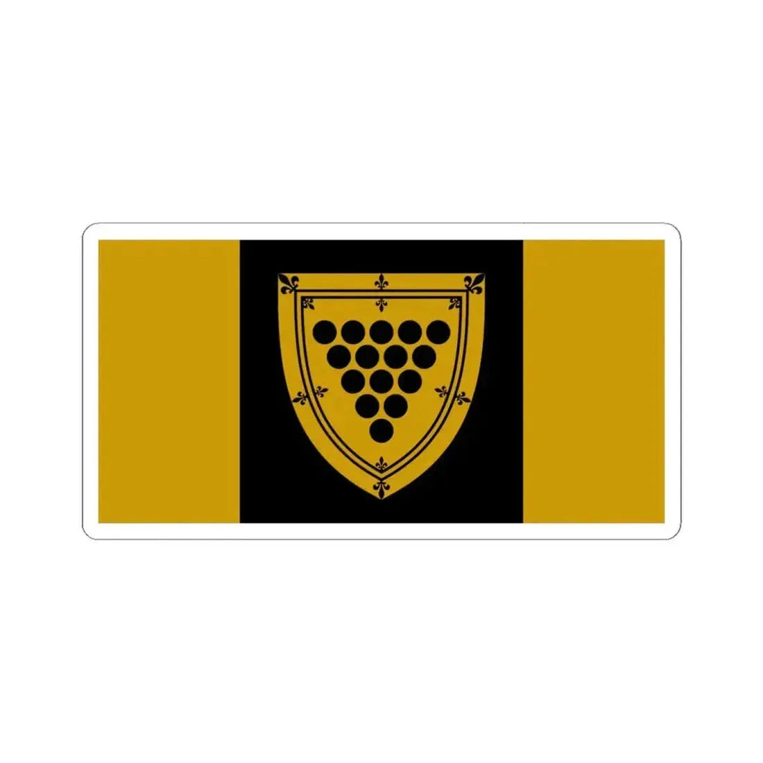 Flag of Cornwall Ontario Canada - STICKER Vinyl Kiss-Cut Decal 4 Inch White - The Sticker Space