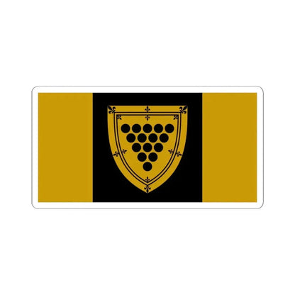 Flag of Cornwall Ontario Canada - STICKER Vinyl Kiss-Cut Decal 4 Inch White - The Sticker Space