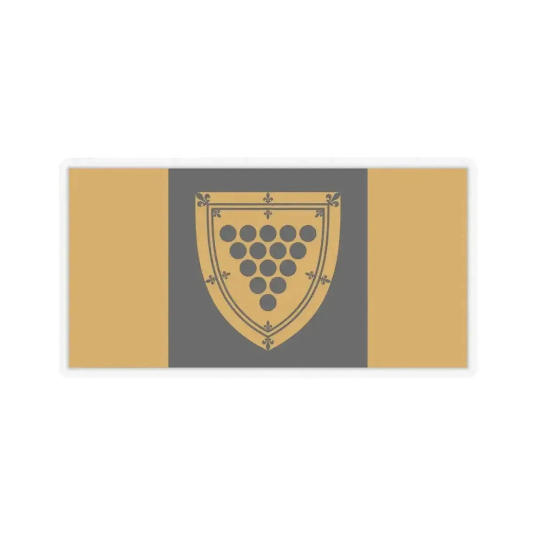 Flag of Cornwall Ontario Canada - STICKER Vinyl Kiss-Cut Decal 6 Inch Transparent - The Sticker Space