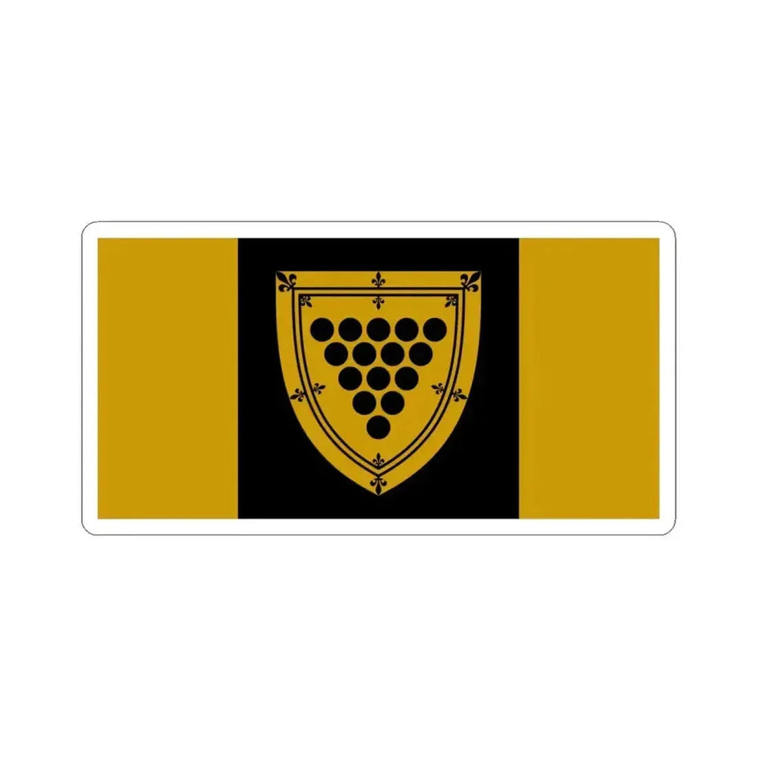 Flag of Cornwall Ontario Canada - STICKER Vinyl Kiss-Cut Decal 6 Inch White - The Sticker Space