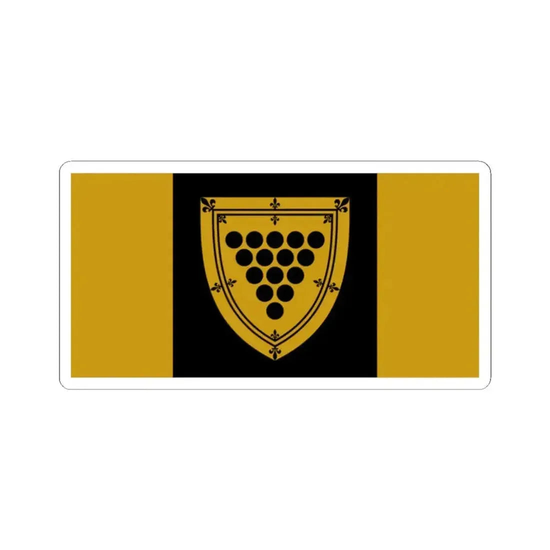 Flag of Cornwall Ontario granted (Canada) STICKER Vinyl Kiss-Cut Decal 2 Inch White - The Sticker Space