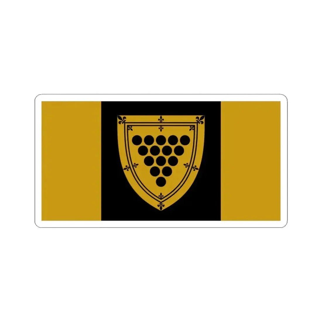 Flag of Cornwall Ontario granted (Canada) STICKER Vinyl Kiss-Cut Decal 3 Inch White - The Sticker Space