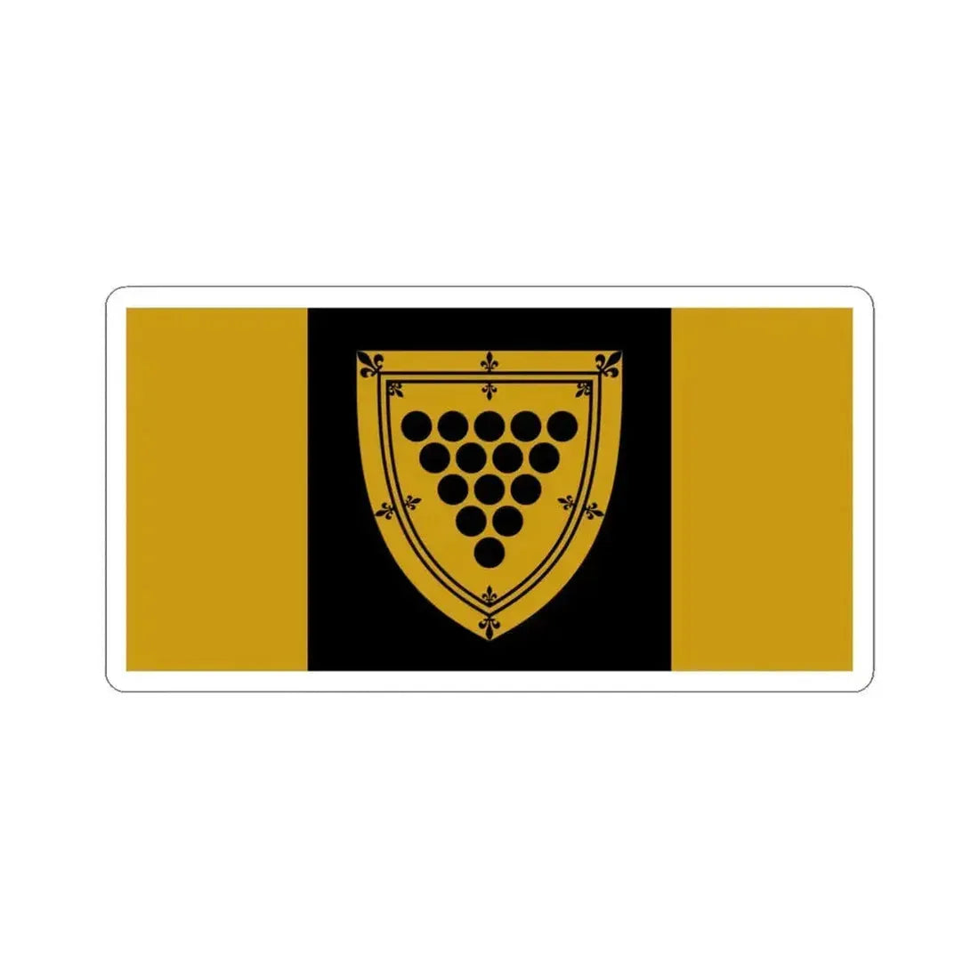 Flag of Cornwall Ontario granted (Canada) STICKER Vinyl Kiss-Cut Decal 6 Inch White - The Sticker Space