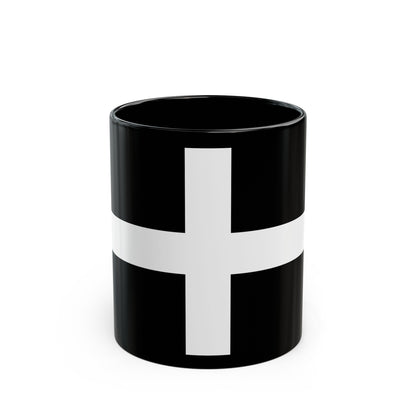 Flag of Cornwall UK - Black Coffee Mug-11oz-The Sticker Space