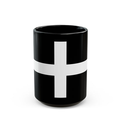 Flag of Cornwall UK - Black Coffee Mug-15oz-The Sticker Space