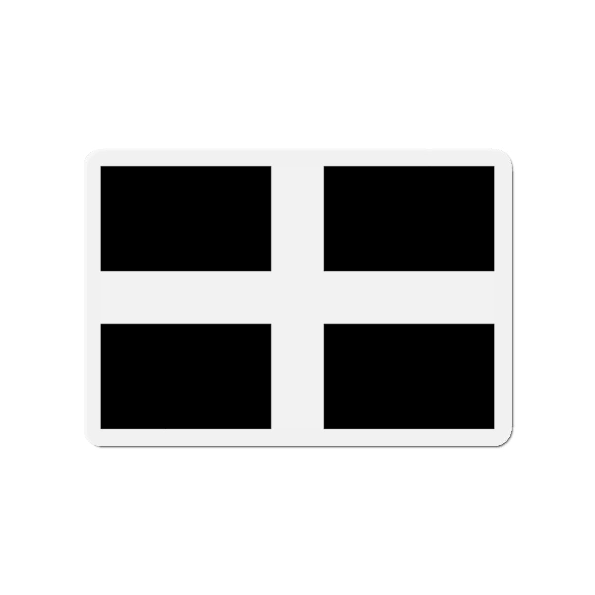 Flag of Cornwall UK - Die-Cut Magnet-3" x 3"-The Sticker Space