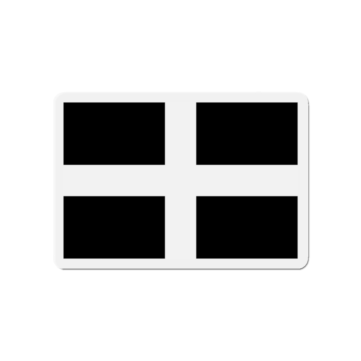 Flag of Cornwall UK - Die-Cut Magnet-4" x 4"-The Sticker Space