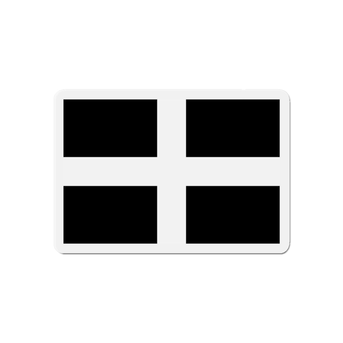 Flag of Cornwall UK - Die-Cut Magnet-6 × 6"-The Sticker Space