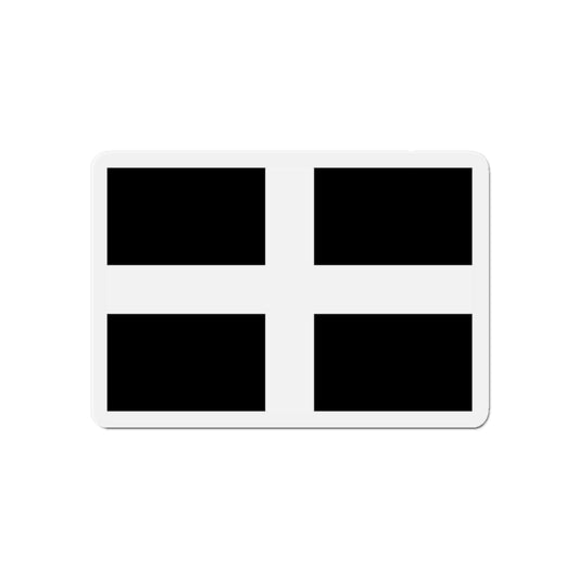 Flag of Cornwall UK - Die-Cut Magnet-6 × 6"-The Sticker Space