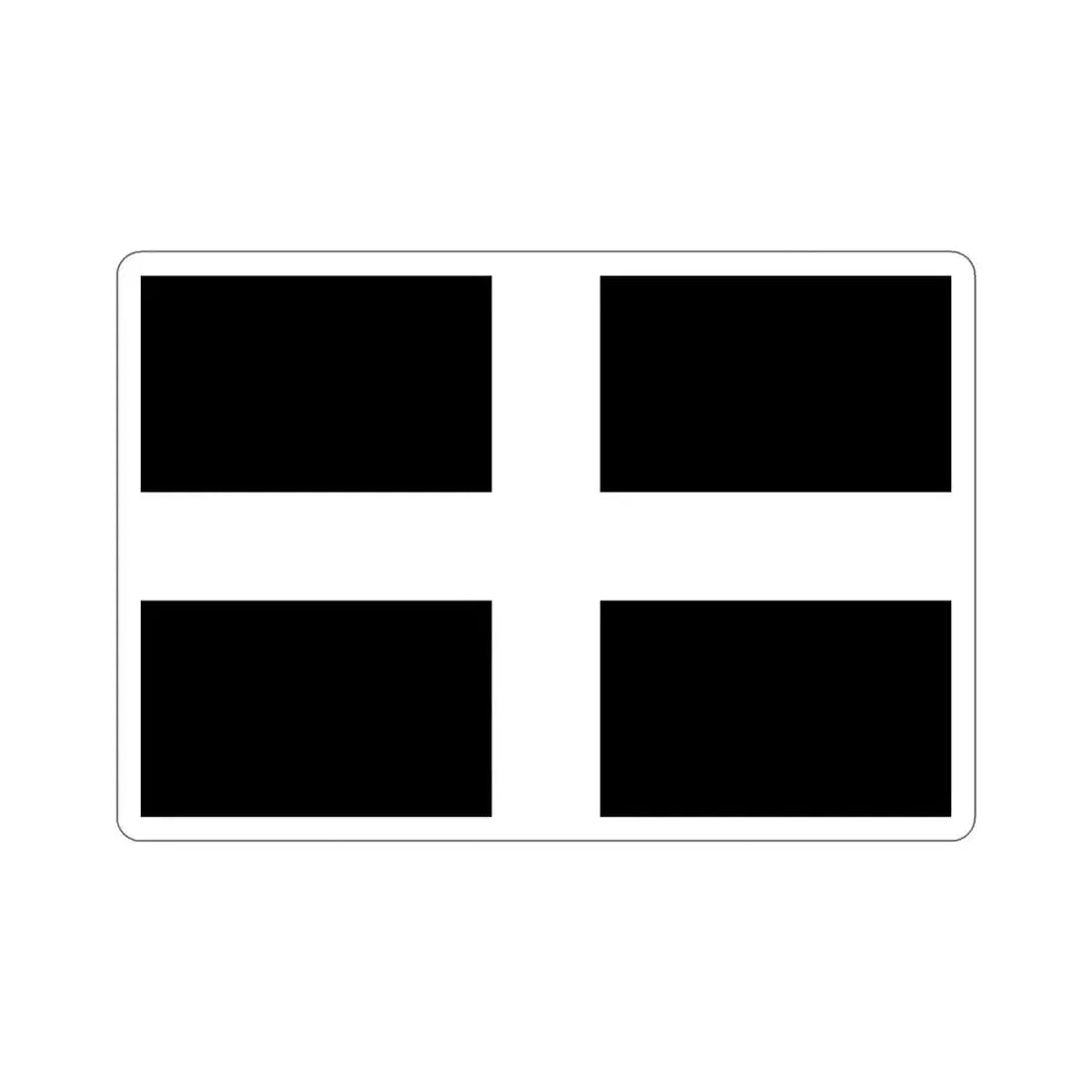 Flag of Cornwall UK STICKER Vinyl Die-Cut Decal 4 Inch - The Sticker Space