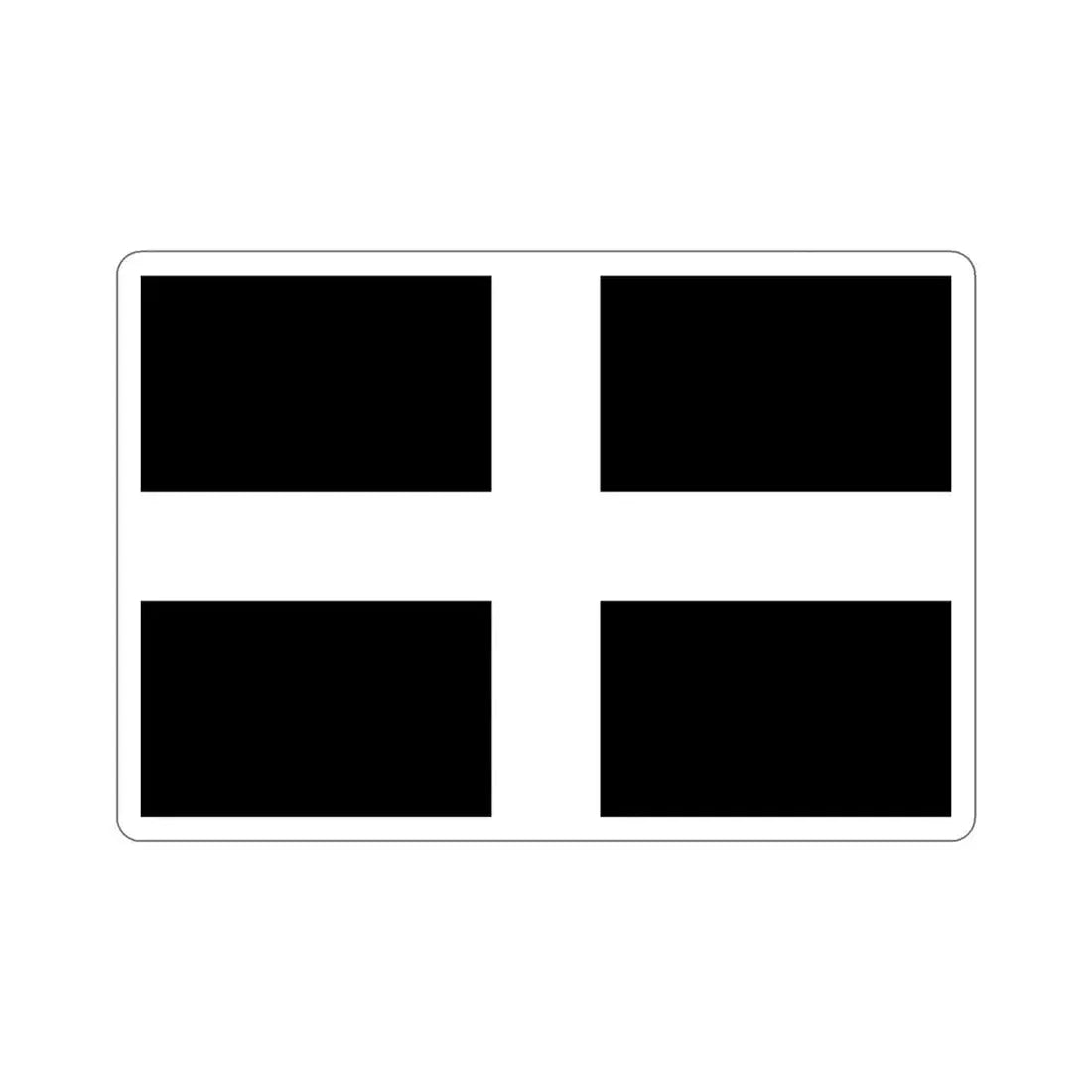 Flag of Cornwall UK STICKER Vinyl Die-Cut Decal 4 Inch - The Sticker Space