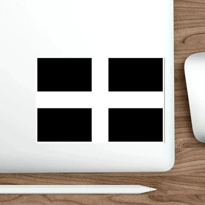 Flag of Cornwall UK STICKER Vinyl Die-Cut Decal - The Sticker Space