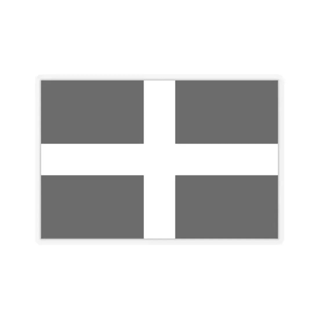 Flag of Cornwall UK - STICKER Vinyl Kiss-Cut Decal 2 Inch Transparent - The Sticker Space