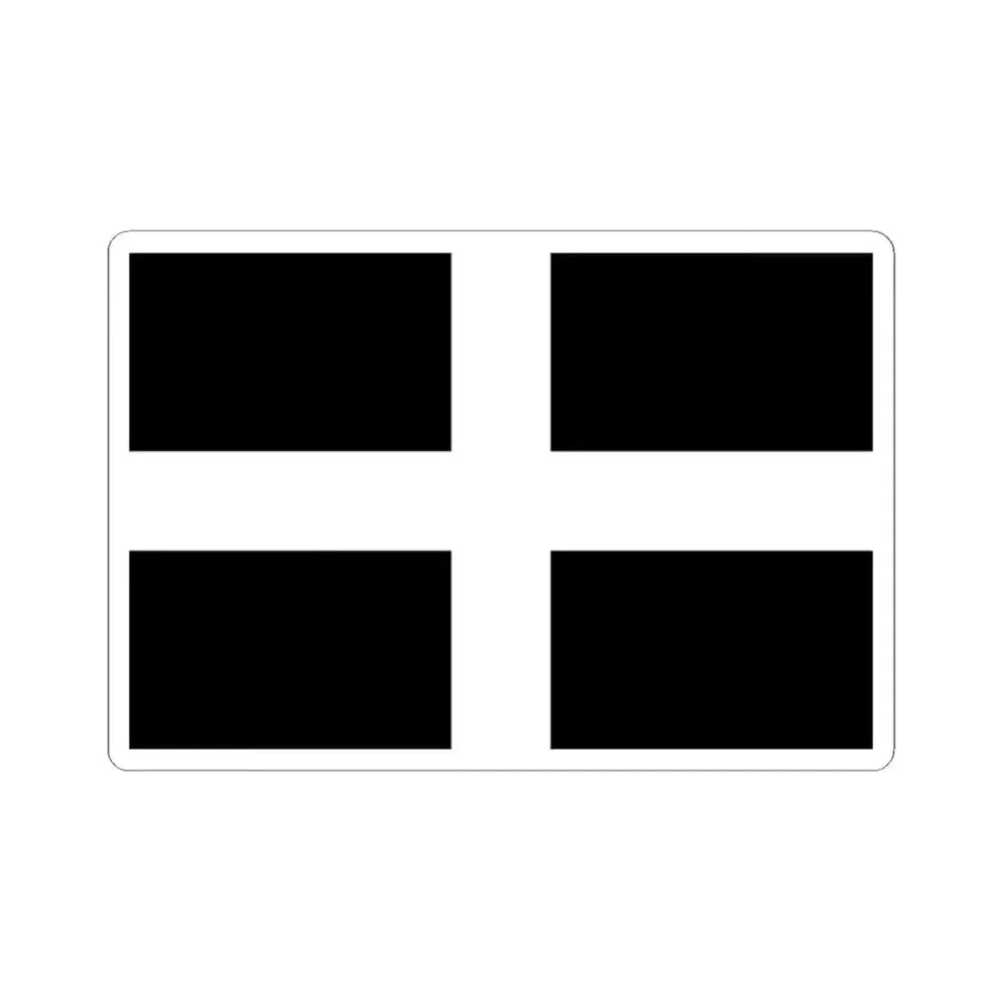 Flag of Cornwall UK - STICKER Vinyl Kiss-Cut Decal 2 Inch White - The Sticker Space