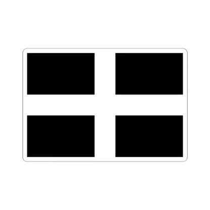 Flag of Cornwall UK - STICKER Vinyl Kiss-Cut Decal 2 Inch White - The Sticker Space