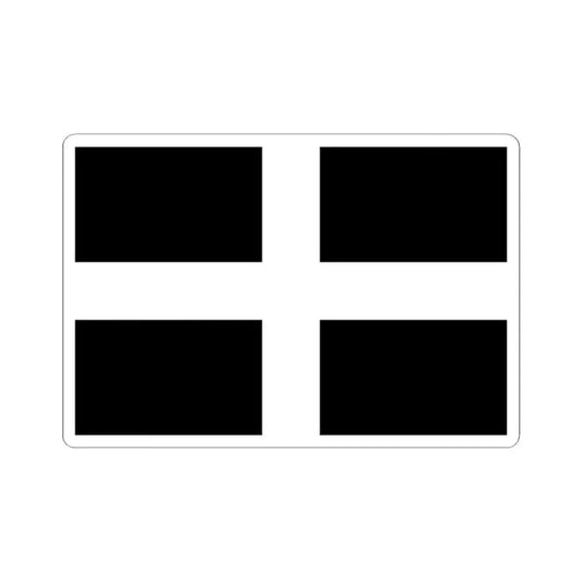 Flag of Cornwall UK - STICKER Vinyl Kiss-Cut Decal 2 Inch White - The Sticker Space