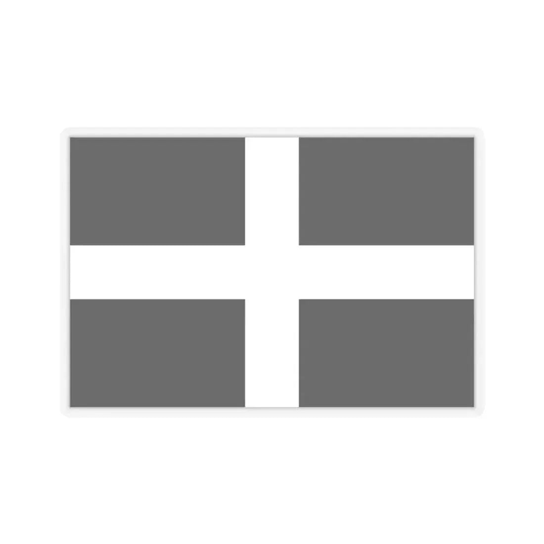 Flag of Cornwall UK - STICKER Vinyl Kiss-Cut Decal 3 Inch Transparent - The Sticker Space