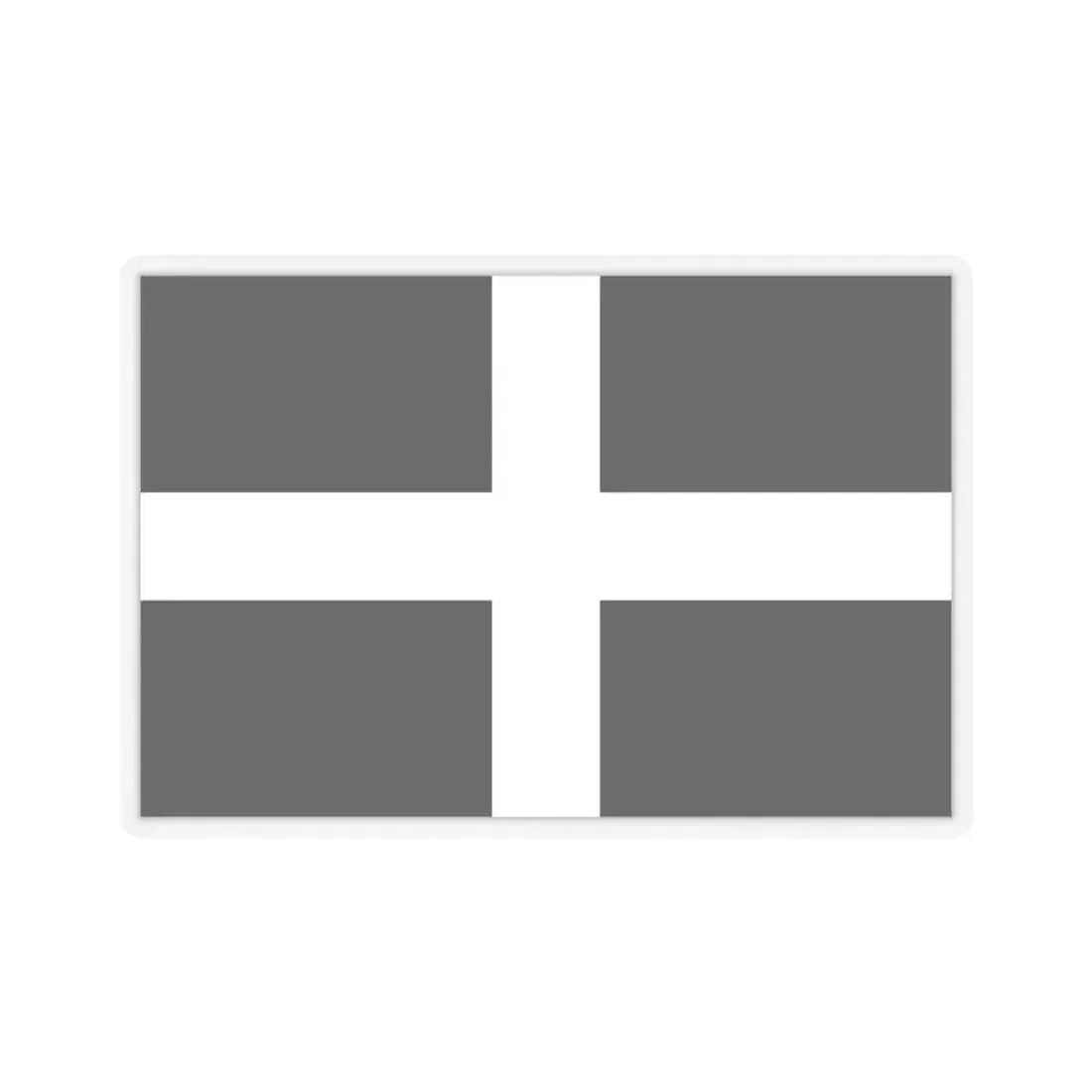 Flag of Cornwall UK - STICKER Vinyl Kiss-Cut Decal 4 Inch Transparent - The Sticker Space
