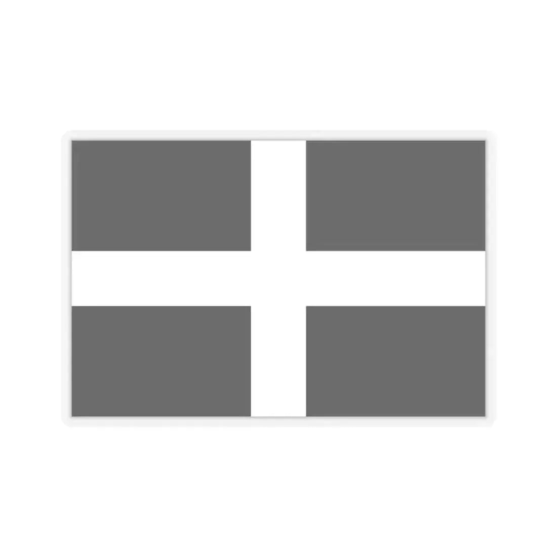 Flag of Cornwall UK - STICKER Vinyl Kiss-Cut Decal 6 Inch Transparent - The Sticker Space