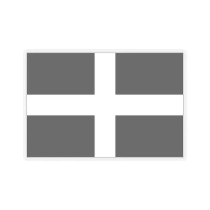 Flag of Cornwall UK - STICKER Vinyl Kiss-Cut Decal 6 Inch Transparent - The Sticker Space