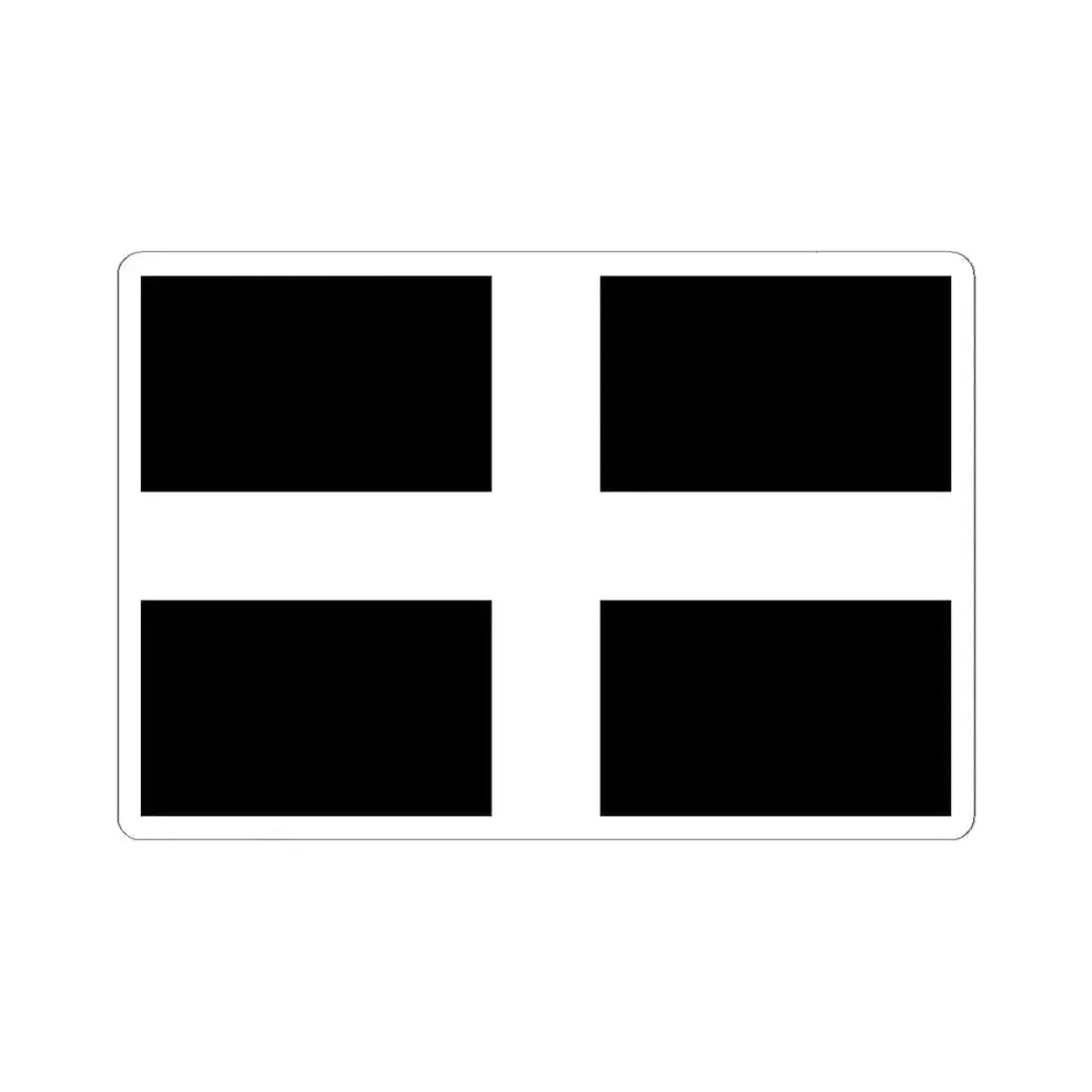 Flag of Cornwall UK - STICKER Vinyl Kiss-Cut Decal 6 Inch White - The Sticker Space