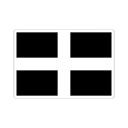 Flag of Cornwall UK - STICKER Vinyl Kiss-Cut Decal 6 Inch White - The Sticker Space