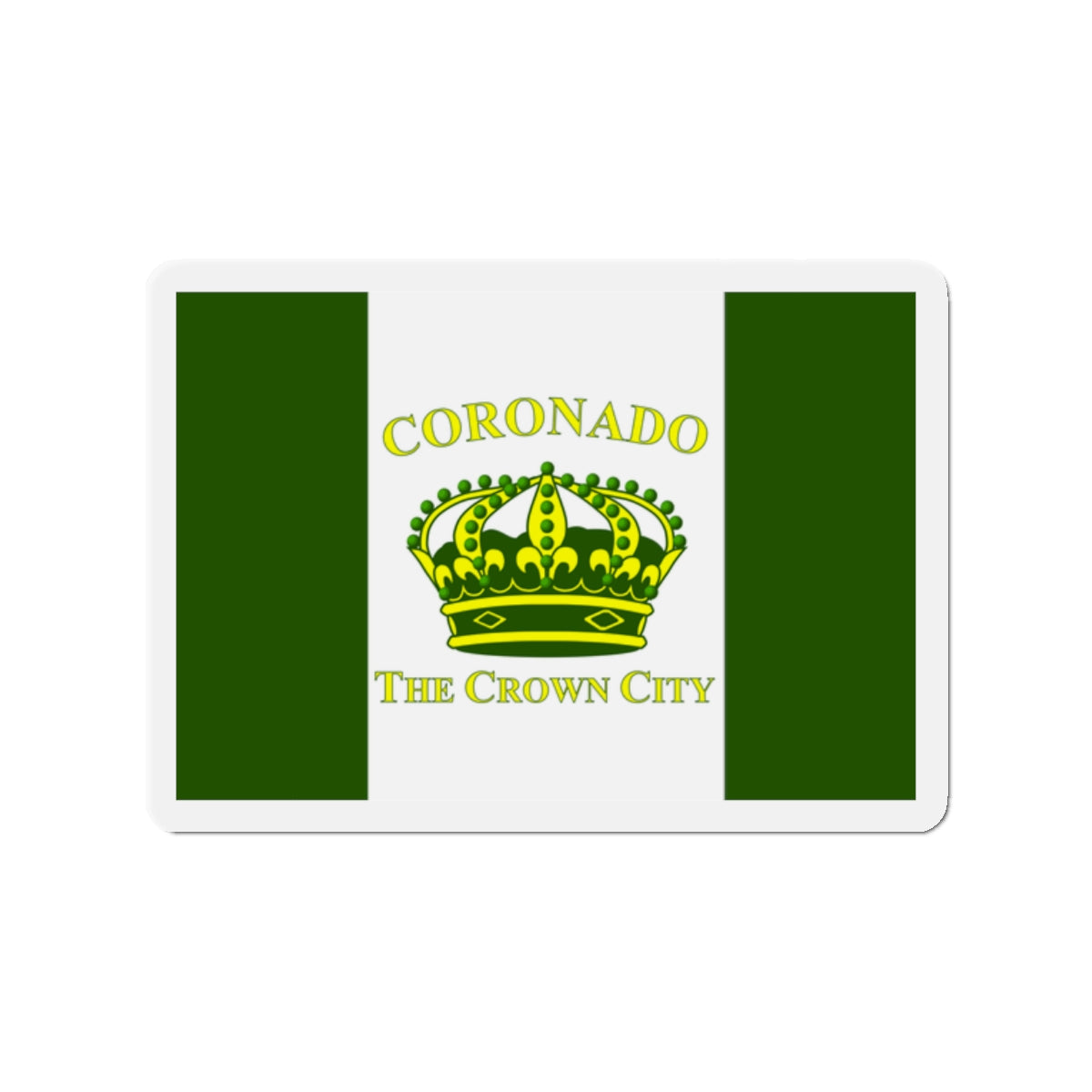 Flag of Coronado California - Die-Cut Magnet-2" x 2"-The Sticker Space