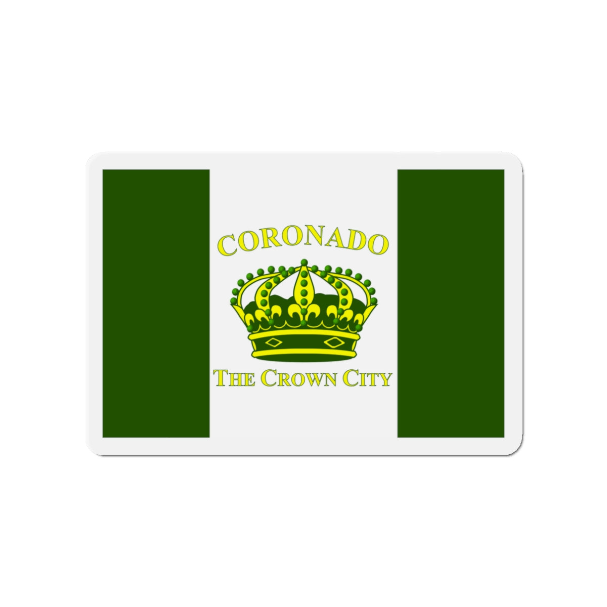 Flag of Coronado California - Die-Cut Magnet-3" x 3"-The Sticker Space