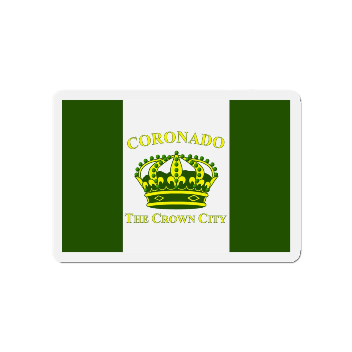 Flag of Coronado California - Die-Cut Magnet-4" x 4"-The Sticker Space