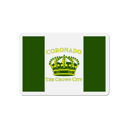 Flag of Coronado California - Die-Cut Magnet-4" x 4"-The Sticker Space